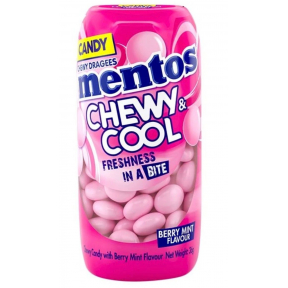 Mentos Chewy & Cool Candy, ягодно-мятный вкус, 36 г. Жевательные и прохладные конфеты "Ментос"