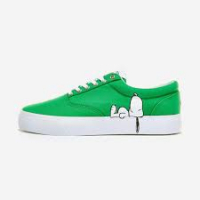 Кеды Lacoste X Peanuts зеленого цвета