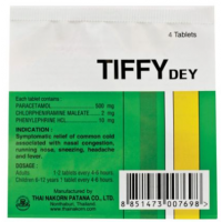 Средство от простуды и гриппа, 4 шт TIFFY DEY