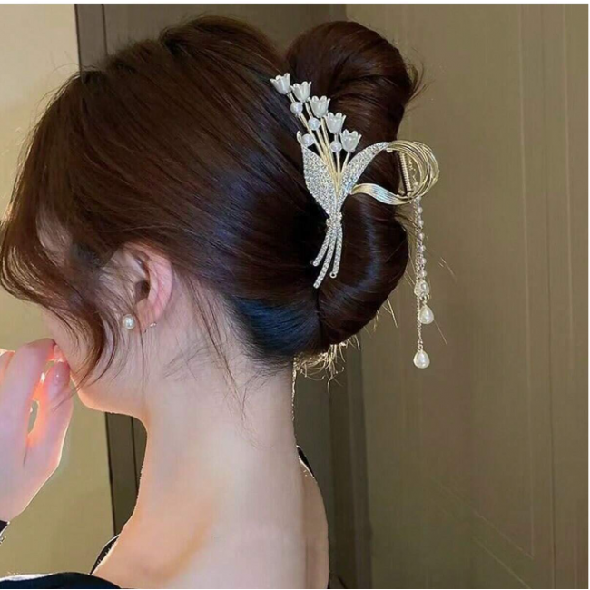 Заколка для волос  SHEIN, Gold/one-size