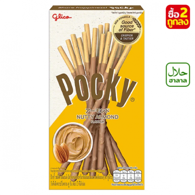 Pocky Хрустящие палочки со вкусом орехового миндаля 40 г * 3 шт.