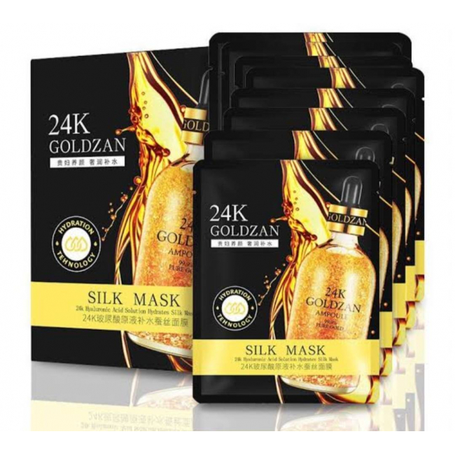 ШЕЛКОВАЯ МАСКА 24K GOLDZAN