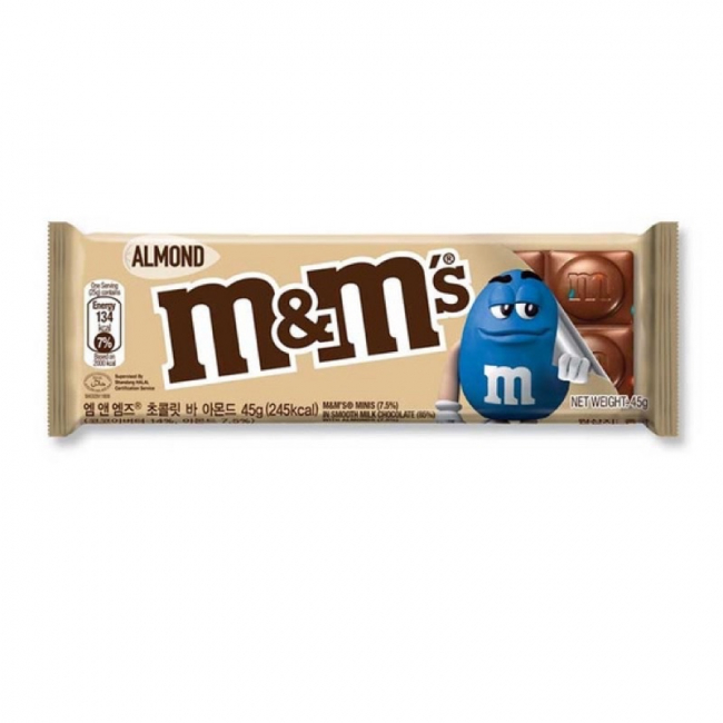 M&M Шоколадно-миндальный батончик 45 г