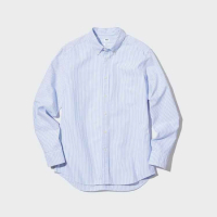 Рубашка из оксфордской ткани UNIQLO с длинным рукавом