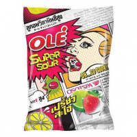 Конфеты Ole Super со вкусом клубники и лайма 17,5 г, 1 упаковка, 12 шт.