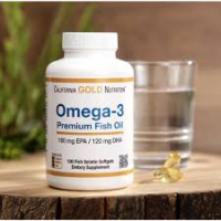 California Gold Nutrition, Омега-3, рыбий жир премиум-класса