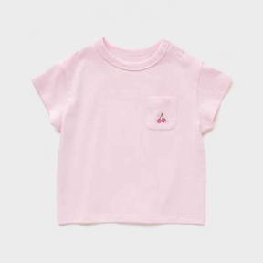 Сухая футболка UNIQLO, круглый вырез горловины, короткие рукава