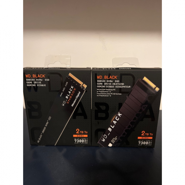 WD BLACK SN850X 1ТБ-2ТБ С РАДИАТОРОМ