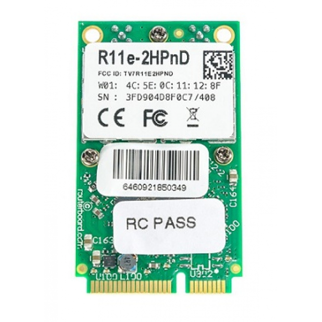 MIKROTIK MINI PCI-E R11E-2HPND 1000 мВт