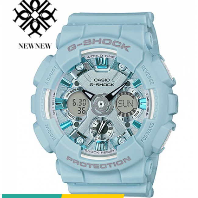 Мини-часы G-Shock, модель GMA-S120DP-2A, синие