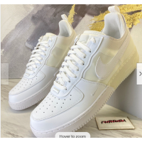 Nike Air Force 1 React тройной белый