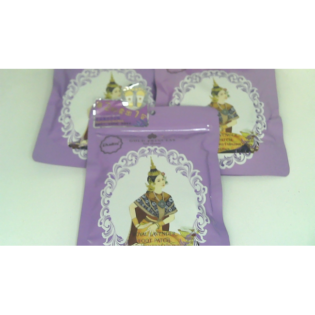 Пластырь для ног Dusitra Gold Princess Royal Lavender, упаковка из 3 шт.