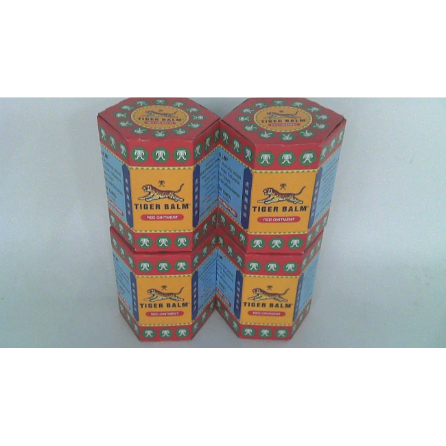 Красный бальзам Tiger Balm, упаковка из 4 штук