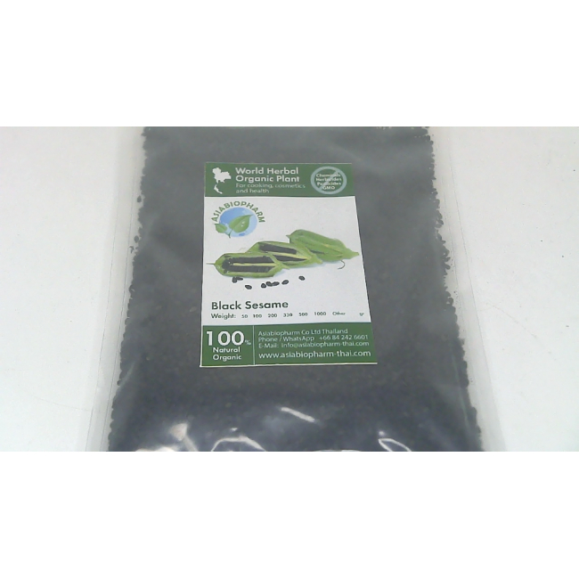 World Herbal Organic Plant Черный кунжут 100 г.