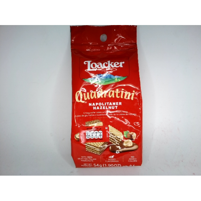 Вафли Loacker с кремом из фундука.