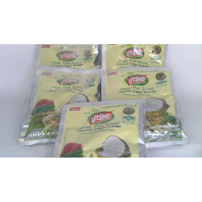 Сухое кокосовое молоко марки Chao Thai, упаковка из 5 штук.