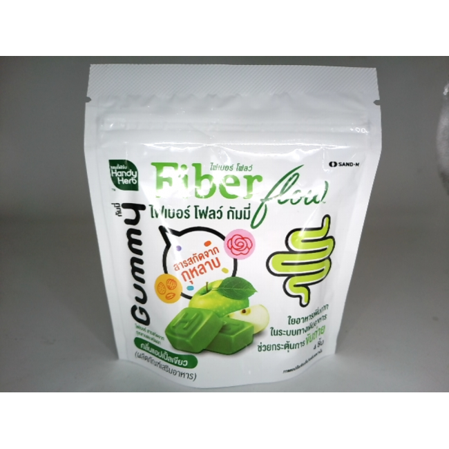 Жевательные мармеладки Fiber Flow со вкусом зелёного яблока