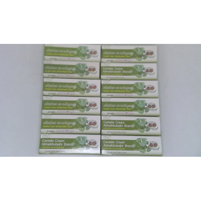 Крем Centella Asiatica, Abhaibhubejhr Brand, упаковка из 12 штук