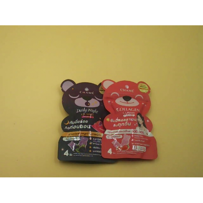 Набор из 2 жевательных конфет CHAME COLLAGEN GUMMY из Таиланда.