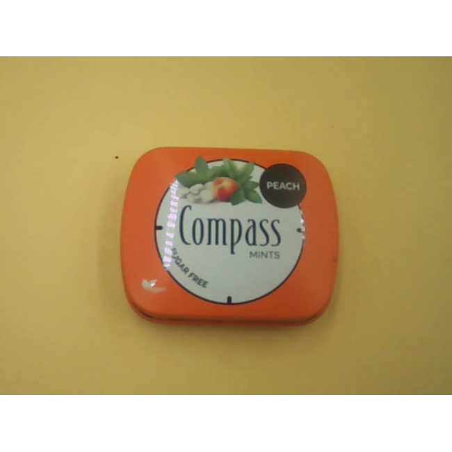 Конфеты Compass Classic без сахара со вкусом персика и мяты, 14 кг