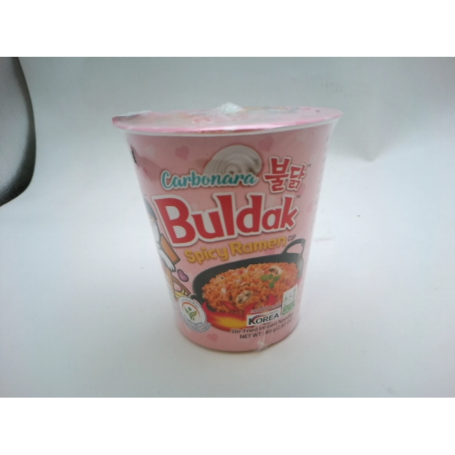 Лапша быстрого приготовления (сухая), острый вкус карбонара, бренд Samyang