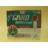 Биологически активная добавка Ginkgo Biloba Ginat поддерживает кровообращение и улучшает мозговой кровоток (упаковка из 10 блистерных упаковок по 10 мягких капсул).