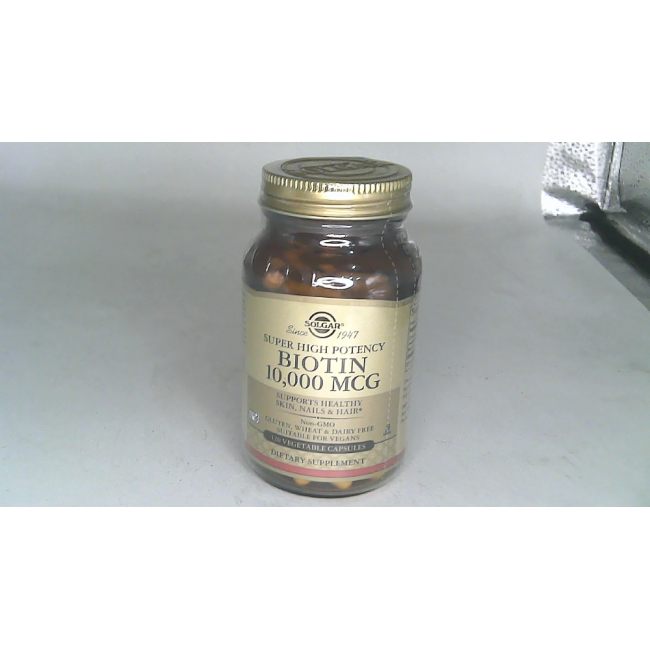 высококонцентрированная добавка Solgar Biotin 10 000 мкг