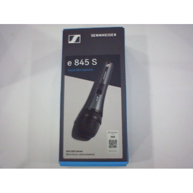 Оригинальный микрофон Sennheiser E845S чёрно-синего цвета (в коробке).