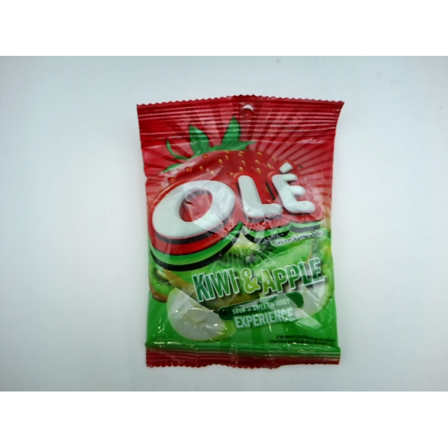 Конфеты Ole со вкусом киви и яблока.