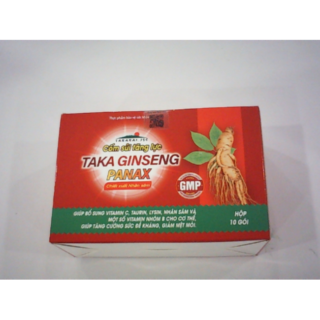 Шипучий энергетический напиток TAKA GINSENG PANAX с экстрактом женьшеня (упаковка из 10 пакетиков)