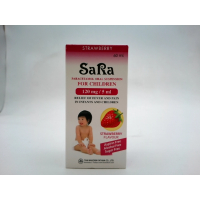 Парацетамол Sara, обезболивающее и жаропонижающее, клубничный вкус для детей