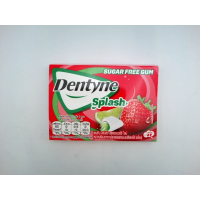 Жевательная резинка Dentyne Splash без сахара, со вкусом клубники.