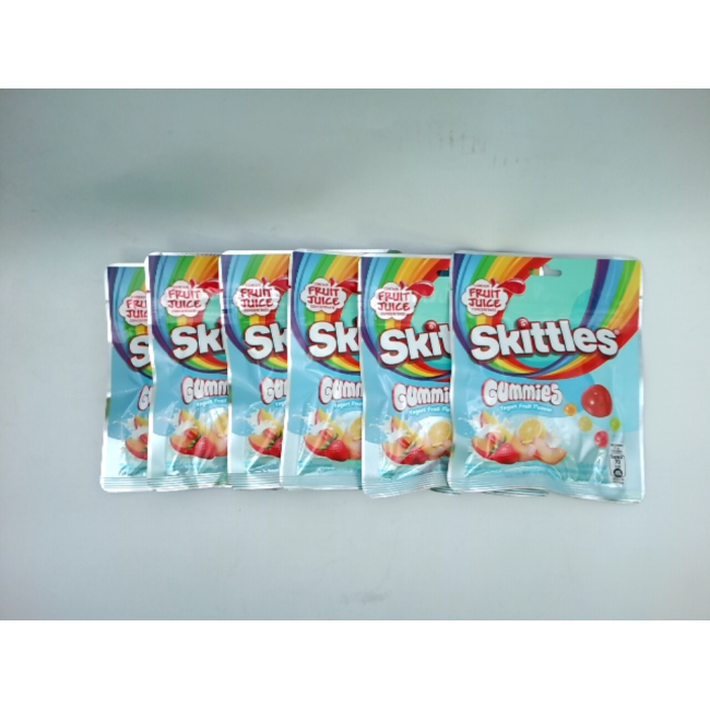 Жевательные конфеты Skittles со вкусом йогурта и фруктов, 6 штук в упаковке.