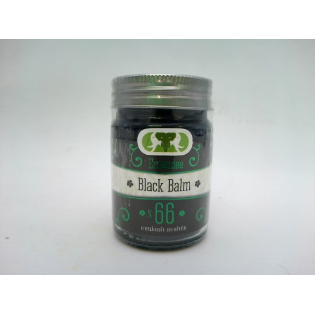 Бальзам для губ Ya Tim Black Balm No. 66, бренд Erawadee.