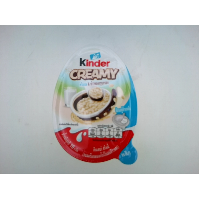Kinder — это снек со сливками и какао, покрытый воздушным рисом. Очень сливочный.