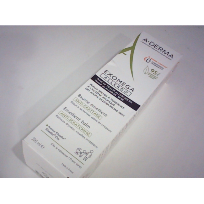 Увлажняющий бальзам A-Derma Exomega Allergo Emollient Balm предназначен для сухой и склонной к аллергии кожи.
