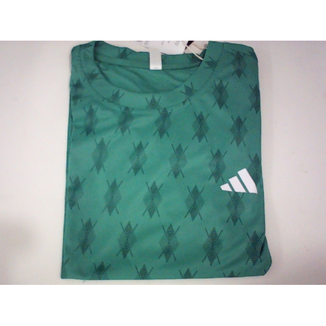 Теннисная футболка Adidas Club Graphic выполнена в зеленой цветовой гамме с характерным принтом в виде насекомых по всей поверхности.