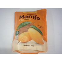 Упаковка (100 г) сушеного манго Thong Ampai, тайской марки закусок.