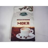 Упаковка кофейных зерен Phuc Long Moka весом 500 г.