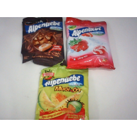 Набор из 3 конфет Alpenliebe CandyMango с чили-солью, клубничным кремом и карамельным кремом. Бренд: Perfetti Van Melle