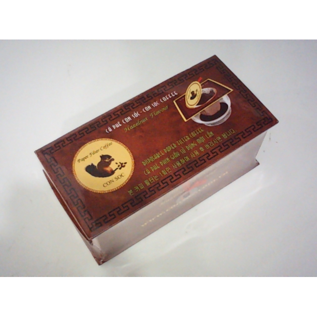 Кофе Con Soc со вкусом фундука (одноразовый фильтрованный кофе) 10 г x 10 упаковок