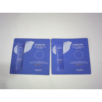 Два пробных пакетика по 2 мл солнцезащитного крема beplain Sunmuse Tone Up & Correcting Sunscreen SPF50+ PA++++.