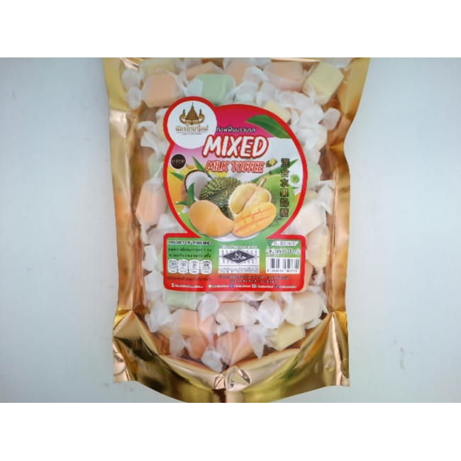 Разнообразные ириски с разными вкусами от Chatthai Foods.