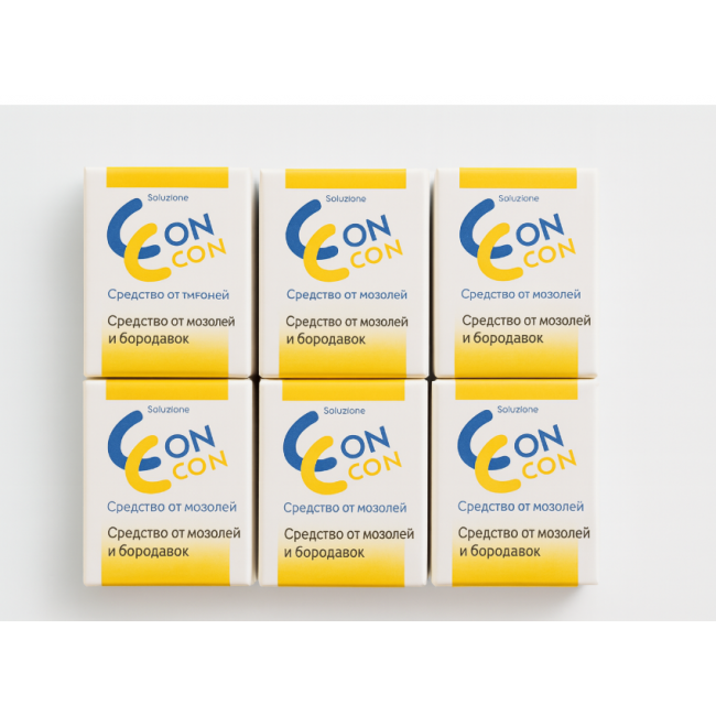 Средство от мозолей и бородавок Konkorn, упаковка из 6 штук