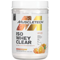 MuscleTech, ISO Whey Clear, ультрачистый изолят протеина, Апельсиновое мороженое, 1,1 фунта (505 г)